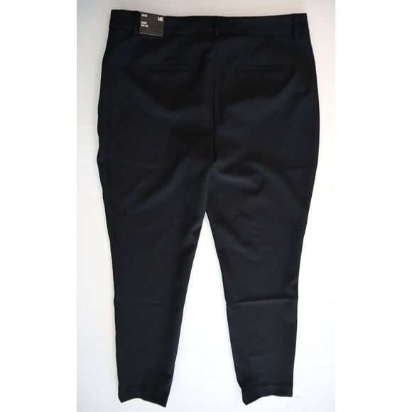 Express Editor 07470611 Women's Sz 14 R Black High-Rise Skinny Dress Pants - Picture 2 of 12